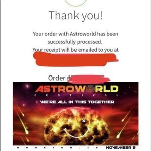 Astroworld Fest ticket